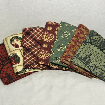 Christmas at Grandma’s Fat Quarter Bundle (7 pcs) - Blue Owl Quilt Co.