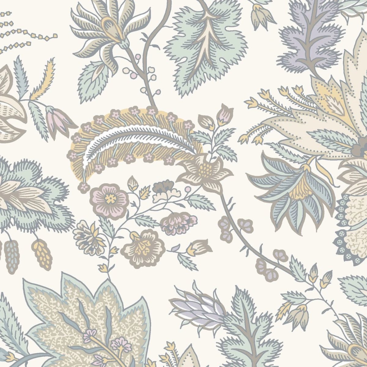 Daybreak Focal in White - Blue Owl Quilt Co.