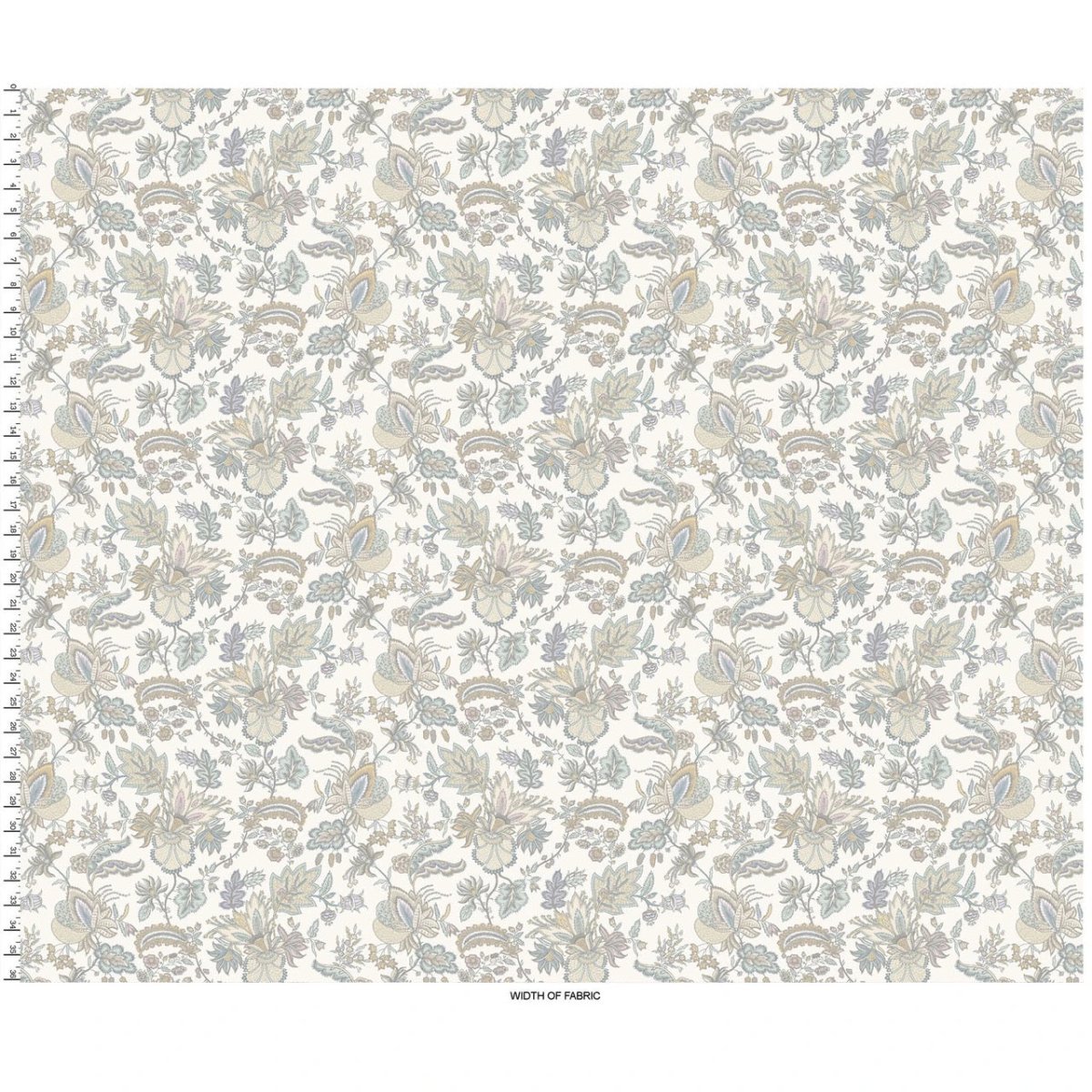 Daybreak Focal in White - Blue Owl Quilt Co.