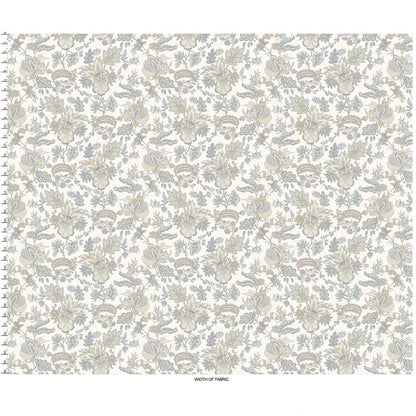 Daybreak Focal in White - Blue Owl Quilt Co.
