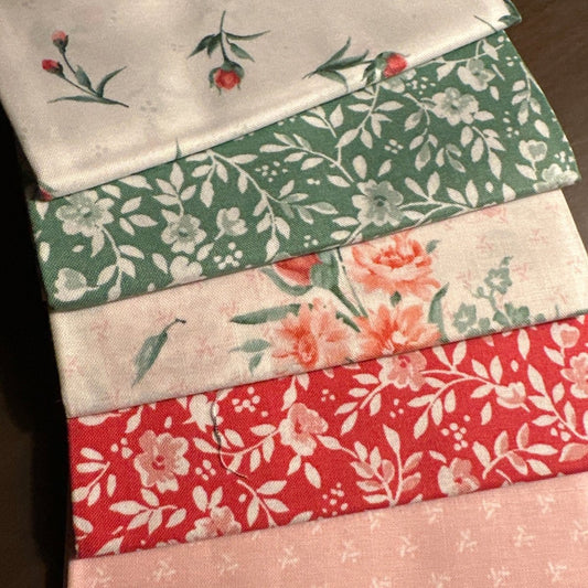 Rosewood Meadow (5 pcs) - Blue Owl Quilt Co.